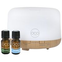 OCO Life Cool Mist Ultrasonic Aroma Diffuser with 2 Oil Blends